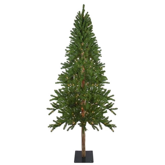 7 ft. Pre-Lit Alpine Artificial Christmas Tree - Clear Lights