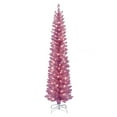 thumbnail image 1 of 7 ft Pre-Lit Pink Tinsel Artificial Tree, 1 of 7