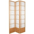 thumbnail image 1 of 7 ft. Premium Japanese Design Bamboo Tree Print Screen - Natural - 3 Panels, 1 of 1