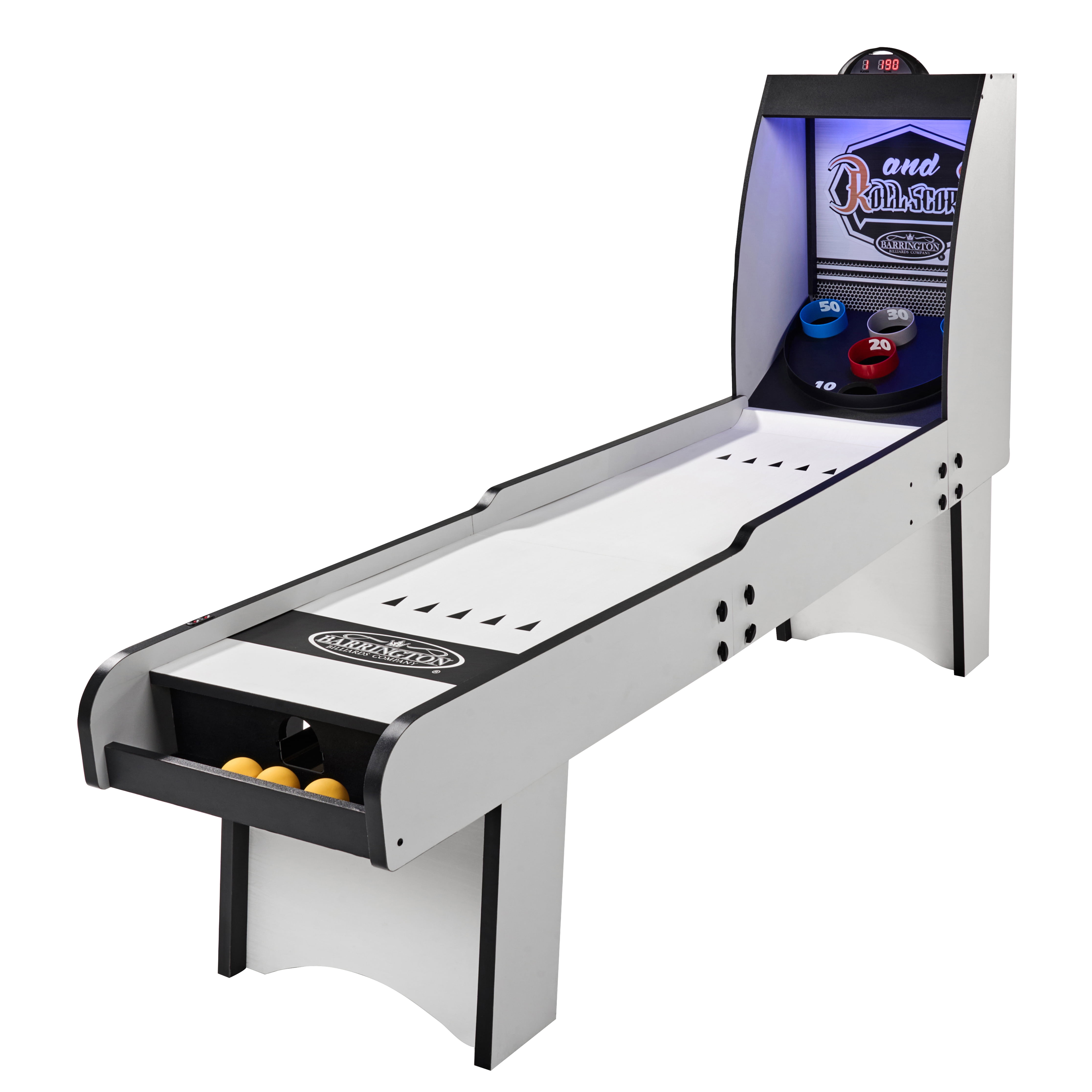 7 ft Roll and Score Game with 3 Balls, Arcade Sound Effects and LED Scorer, by MD Sports