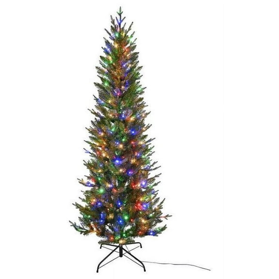 7 ft. Slim LED Majestic Fraser Fir Color Changing Christmas Tree, Multi Color - 350 Count