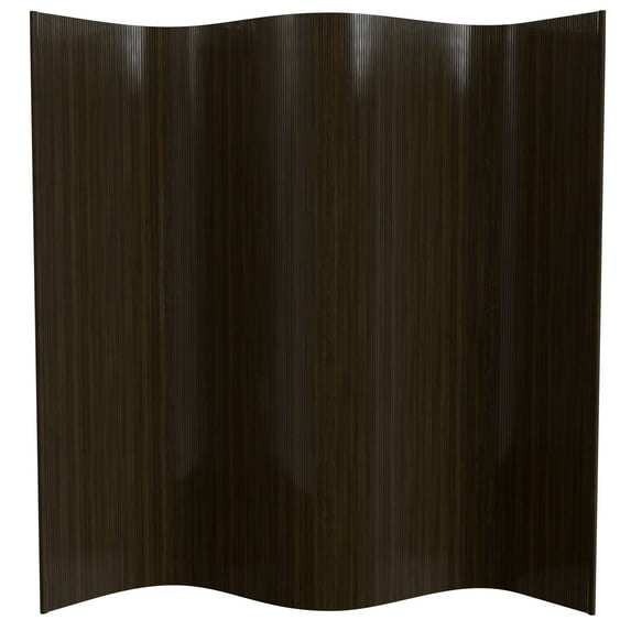 7 ft. Tall Bamboo Wave Screen - Dark Mocha