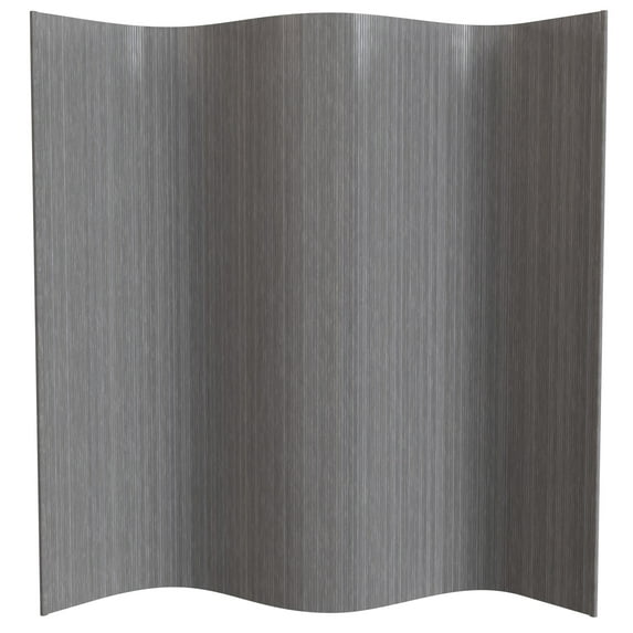 7 ft. Tall Bamboo Wave Screen - Grey