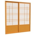 thumbnail image 1 of Red Lantern 7 ft. Tall Eudes Shoji Sliding Door Kit (Double - Sided) - Honey, 1 of 7