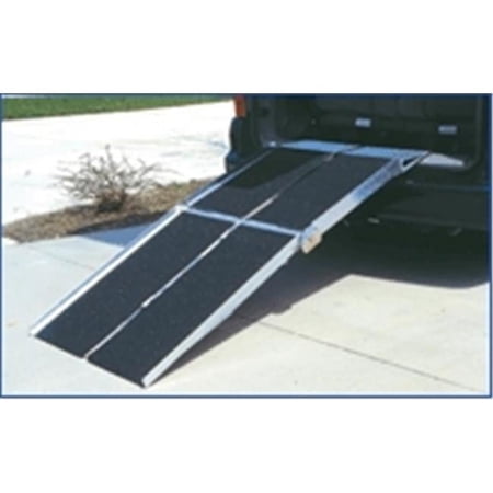 7-ft x 30-in Portable Multifold Reach Wheelchair Ramp 800 lb. Weight Capacity Maximum 14-in Rise