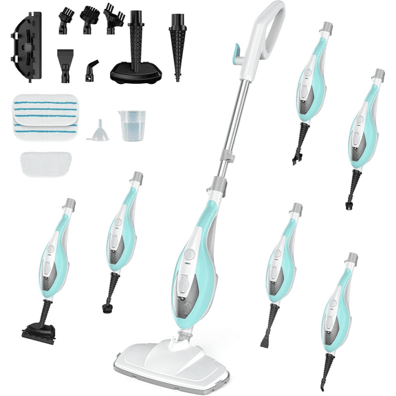 7-in-1 1200W Steam Mop with Removable Handheld Wall Steamer