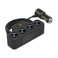 thumbnail image 1 of 7-in-1 4Way Car Cigarette Lighter Socket Splitter Fast Adapter Charger W1B3, 1 of 1