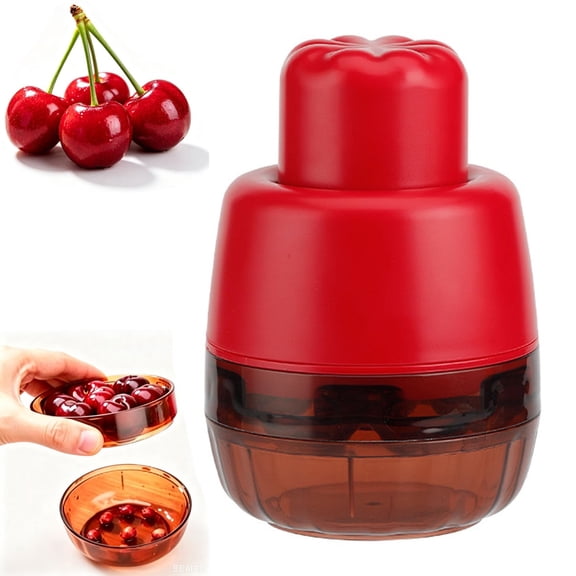 7-in-1 Cherry and Olive Pitter Tool. Handheld Cherry Pitter Plunger. Quick Release Multi Cherry Pitter Tool. Remove 7 Stones One Time. Fruit Pit Stoner for Kitchen Cherry Jam