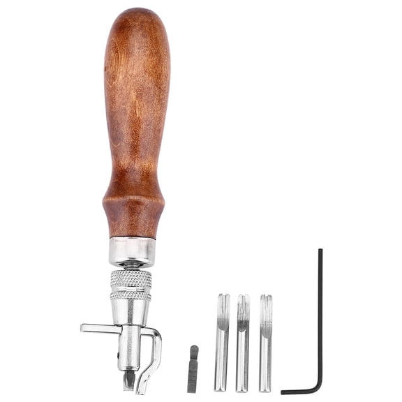 7 in 1 DIY Leathercraft Adjustable Stitching Groover Crease Leather Tools