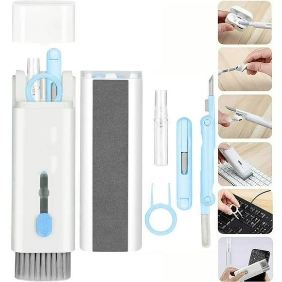 7-in-1 Electronic Cleaner Kit for Airpods Laptop Cleaner,Keyboard Cleaner Kit,Portable Cleaning Kit with Cleaning Pen Brush for iPhone iPad MacBook Screen/Keyboard/Headphones