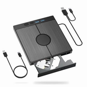 7-in-1 External Blu-ray Drive Portable Optical Drive Player Burner with USB Type-C SD TF Card Slots