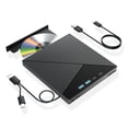 thumbnail image 1 of 7 in 1 External Bluray Drive 4k USB 3.0 CD DVD +/-RW Bluray Burner 3D BD Player with SD/TF Ports Compatible with Windows MacOS, 1 of 7