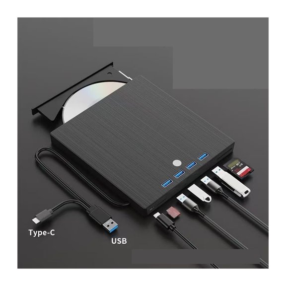 7-in-1 External Drive Support CD/DVD Read and Write Optical Drive CD Player Burner ,Compatibility