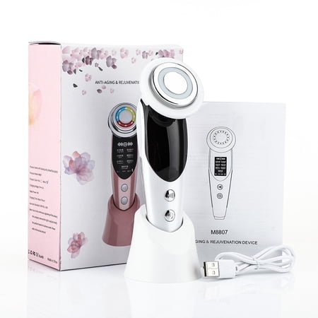 7 in 1 Face Lift Device - EMS RF Microcurrent Skin Rejuvenation, Facial Massager, Light Therapy, Anti Aging /Wrinkle /Beauty Apparatus - Unisex