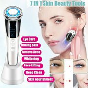 7 in 1 Facial Electroporation LED Cold Hot Radio Frequency Skin Care Face Massager Instrument For Face Lift Tighten Wrinkle Removal