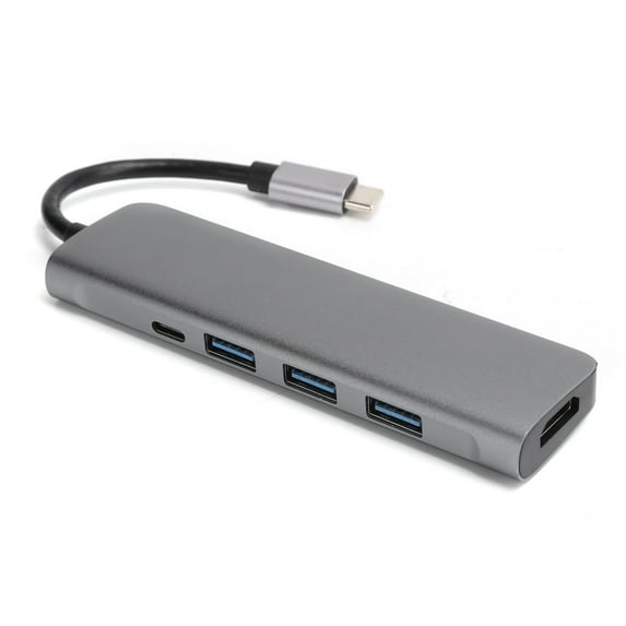 7 in 1 Hub HD Multimedia Interface+USB3.0x3+Storage/Memory Card+USB C Type‑C Docking Station