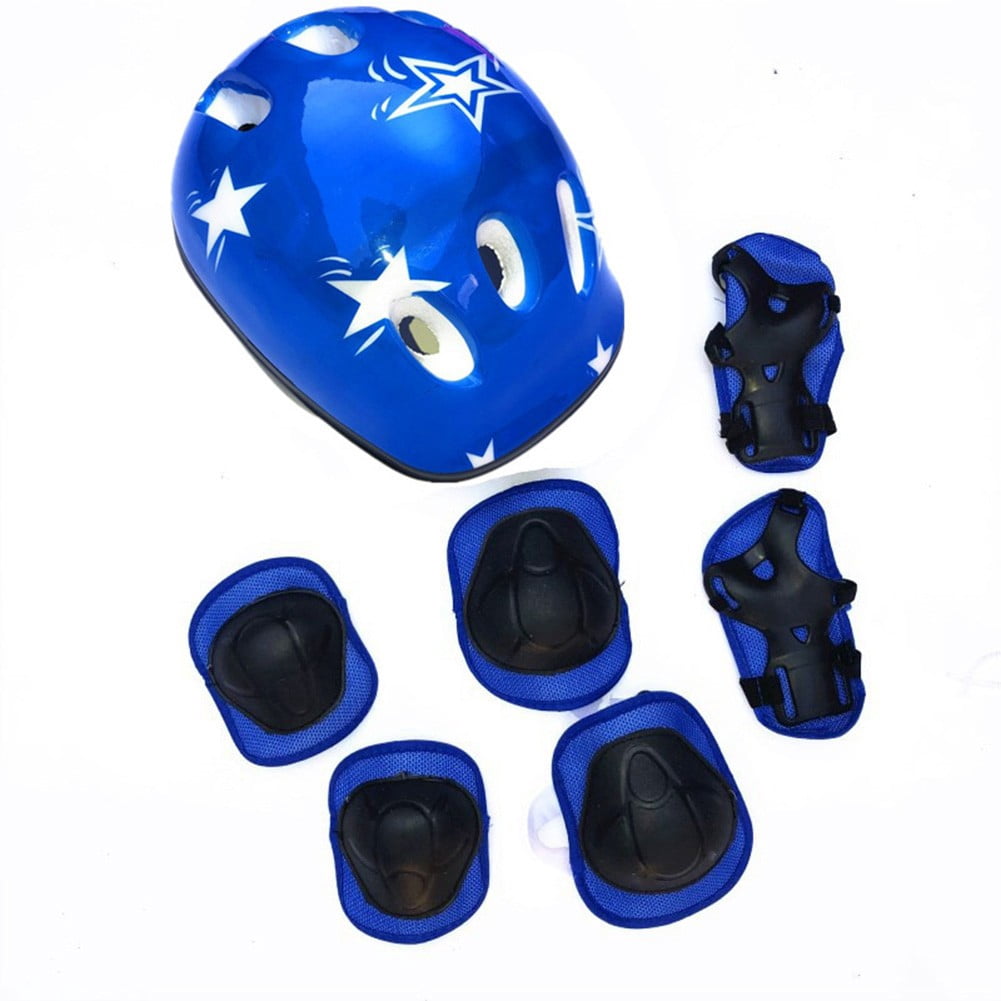 7 in 1 Kids Toddlers Helmet and Knee Elbow Wrist for Pads for 516 Year