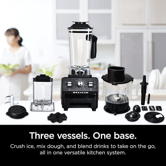 7-in-1 Kitchen Blender & Food Processor Combo  Compact Electric Foo