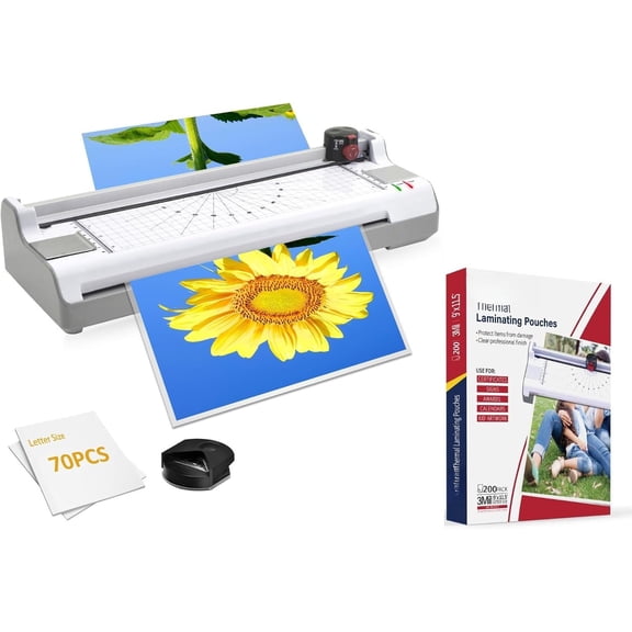 7 in 1 Laminator Machine 11X17 and 270 count 3mil Laminating Pouches use for Office/,-in Paper Trimmer,Couner Rounder.