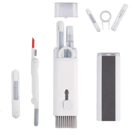 7-in-1 Laptop & Keyboard Cleaning Kit – Brush, Earphone Cleaning Pen, Keycap Puller & Dust Tool for AirPods, Tablets & Phones