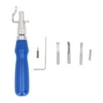 7 in 1 Leather Groover Tool Plastic Wood Fine Steel DIY Leathercraft