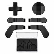 QXWPBV Metal D-Pad and Back Paddle Kit for Xbox Elite Series 1 and Series 2, Black, 7-Piece