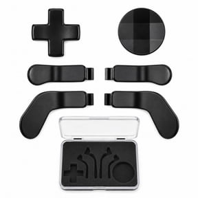 QXWPBV Magnetic Metal D-Pad and Back Paddle Kit for Xbox Elite Series 1, Series 2 and Series 2 Core Controllers, Black, 7 Piece