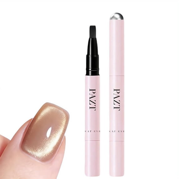 7-in-1 Nail Care & Cat Eye Pen, One-Step Cat Eye Gel Nail Pen, Nails Strengthening Care Pens, Beginner-Friendly Portable Nails Art Tool