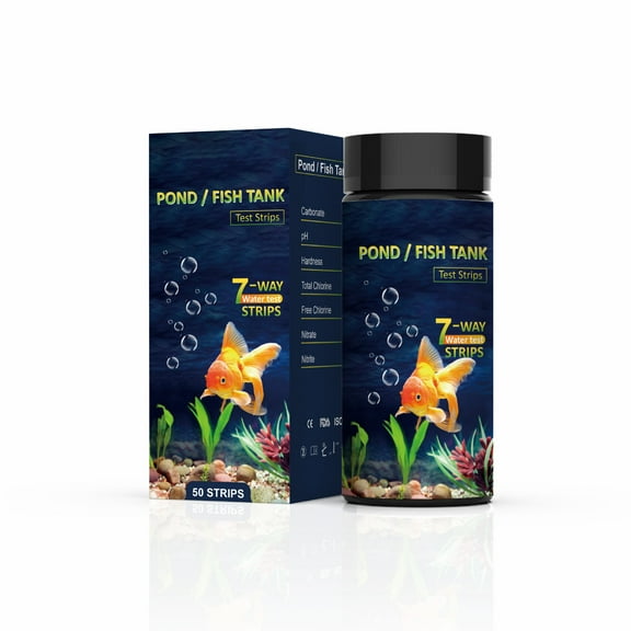 7 in 1 PH Test Fish Tank Water Tropical Aquarium Pond Water Test Strips Kit NEW