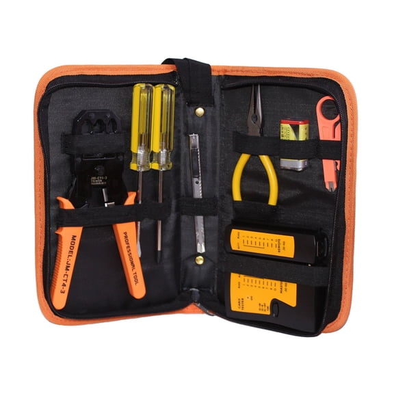 7 in 1 Professional PC Tool LAN Network Kit Crimper Plug Cable Wire Stripper Cutter Pliers Screwdriver Tool