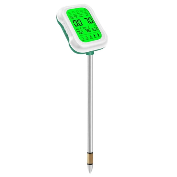 7 In1 Soil PH Meter Rotatable Backlit Display Nutrient Analyzer Moisture Sensor for Gardening Hydroponics Planting