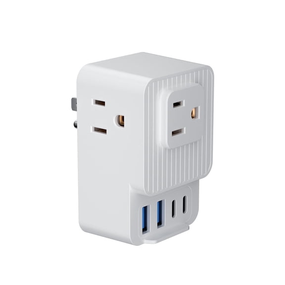 7 in 1 US Multi Plug Outlet Extender Electric Outlet Splitter Wall Charger Multiple Outlet Expander for Cruise Dorm Travel Home