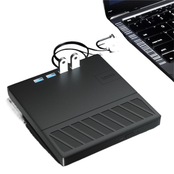 7-in-1 USB 3.0 Type C DVD Player Burner Reader with SD/TF Port Multi-Function Drive for Windows XP/7/8/10/11 Laptop Desktop