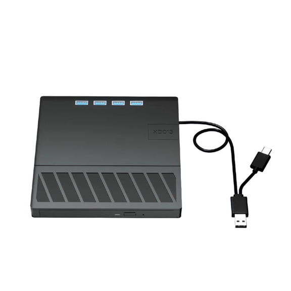 7 in 1 USB 3.0 Type C External Optical Drive with SD/TF Port CD/DVD/BD -/+RW Player Burner Writer Reader Optical Drive Burner