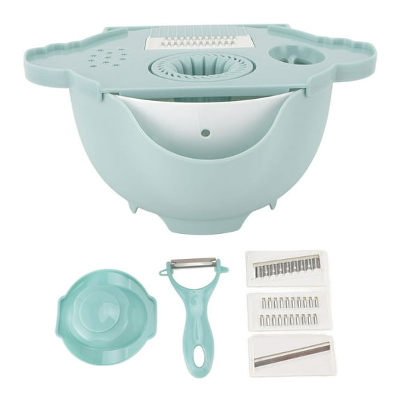 7-in-1 Vegetable Chopper Pro, Multi-Functional Food Processor with Drain Basket