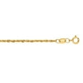 thumbnail image 1 of 7 in. 14K Yellow Gold 1.5 mm Lite Rope Chain with Lobster Clasp, 1 of 1