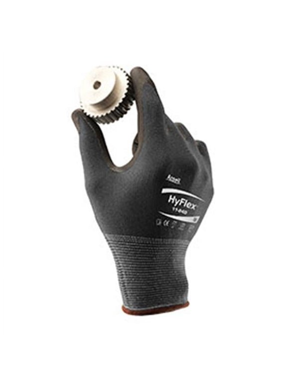 7 in. 15G HyFlex Multi-Purpose Gloves - Black, Pack of 12