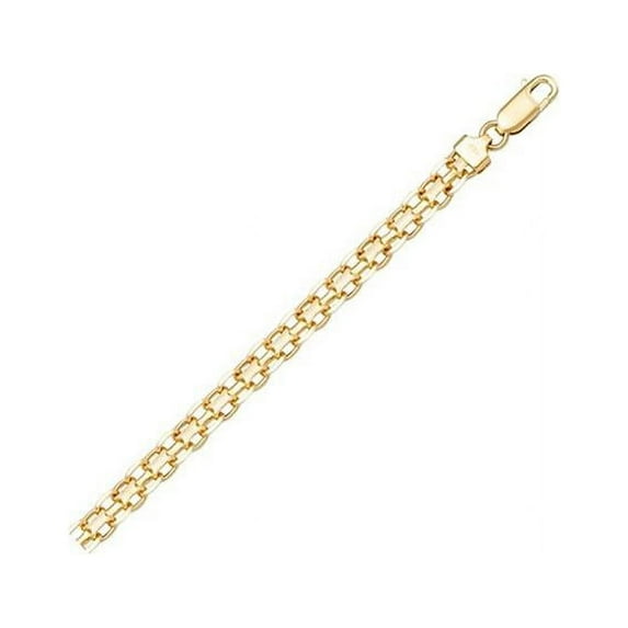 7 in. 18K Gold Bismark Bracelet, Gold - 2.7 g