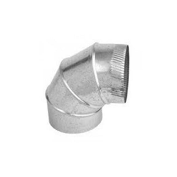 7 in. 90 deg Galvanized Connector Pipe Elbow
