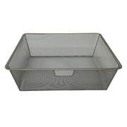 7 in. Closet Culture Mesh Basket, Champagne Nickel
