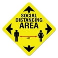 thumbnail image 1 of 7 in. Coronavirus Vinyl Decal - Social Distance Area, 1 of 1