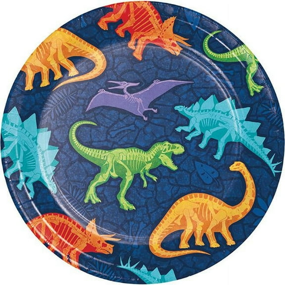 7 in. Dino Dig Luncheon Plate