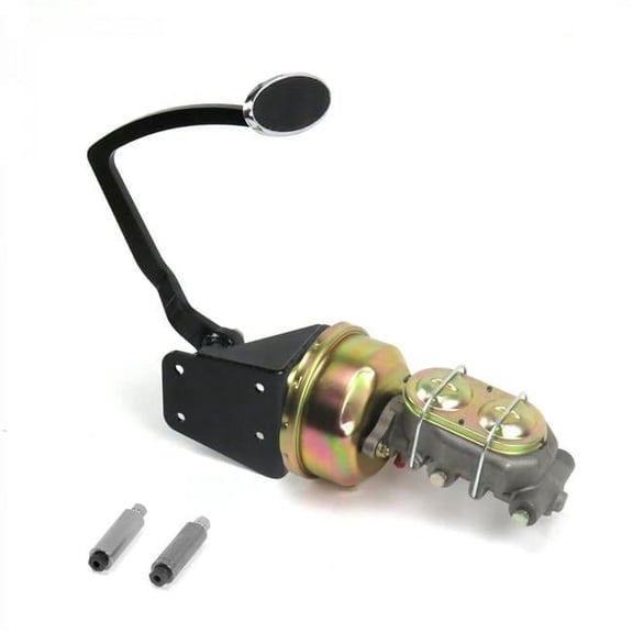7 in. Disk & Drum Oval Single Brake Pedal Kit for 1932 Ford Model B, Chrome - Large