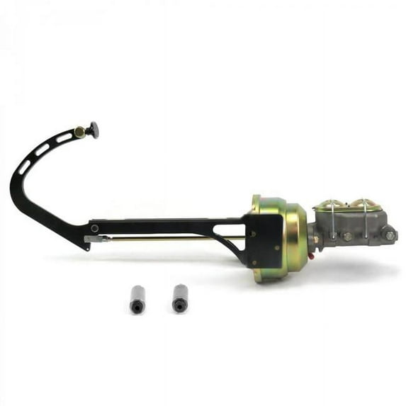 7 in. Dual Drum & Drum Brake Pedal Kit with Small Oval Black Pad for 1955-1957 Chevy Tri-5