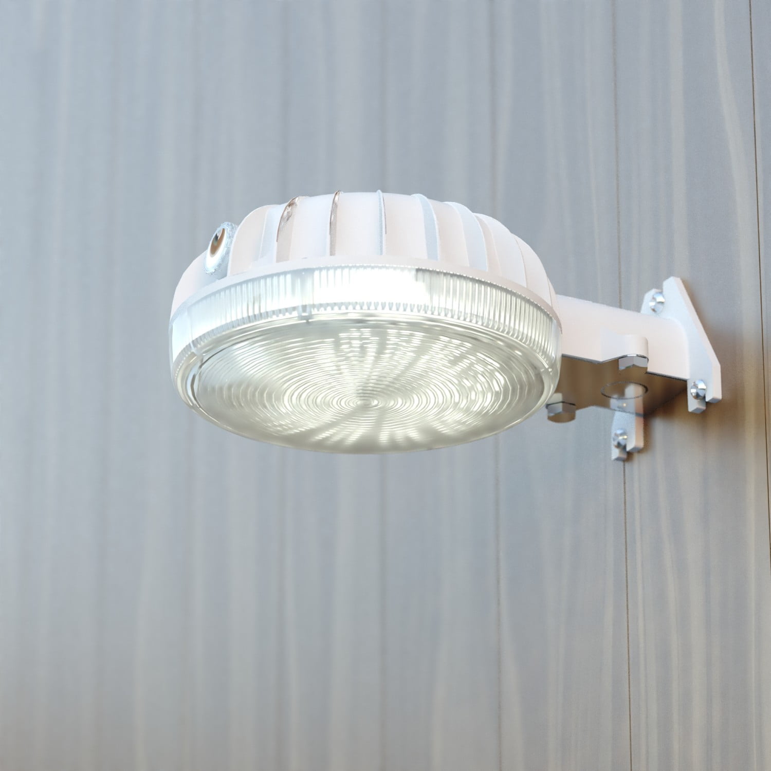 9.75-Inch Gray Aluminum LED Outdoor Security Flood Light