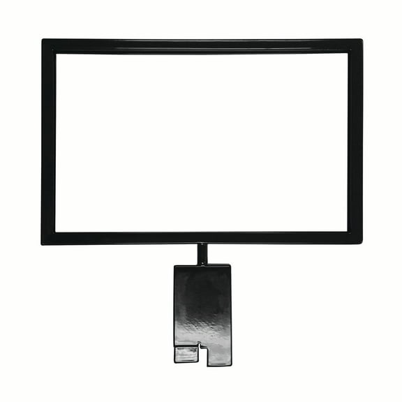 7 in. H x 11 in. W Black Metal Sign Holder for Gridwall (Pack of 12)