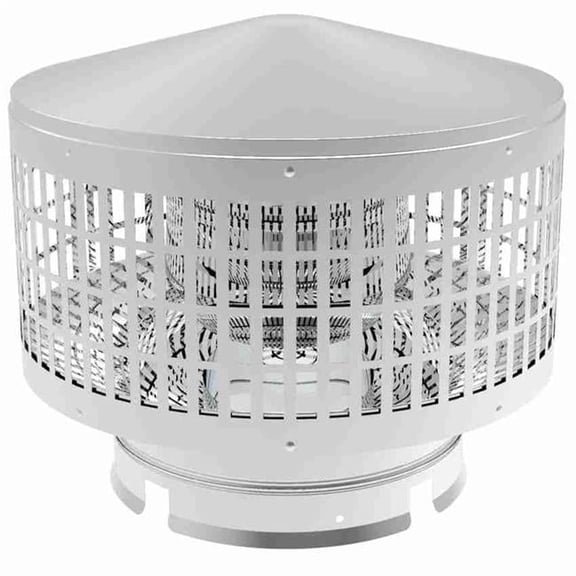7 in. ID Pipe F4010 Round Cap with Spark Arrester