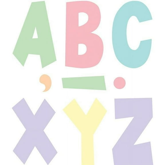 7 in. Pastel Pop Fun Letters Bulletin Board Set - Pack of 2