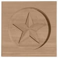 thumbnail image 1 of 7 in. W x 7 in. H x 1 in. P Austin Star Rosette, Maple, Architectural Accent, 1 of 1