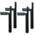 thumbnail image 1 of 7 inch / 17cm Metal Furniture Legs, LAVANE Set of 4 Mid-Century Modern Iron Tapered Side Mounted Furniture Replacement Feet Black for Home DIY Project Sofa Couch Table Ottoman&nbsp;Chair Cabinet Bed, 1 of 6